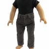 18" Gray Corduroy Pants 830