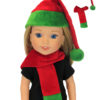 14.5" Green and Red Hat and Scarf 2027