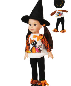 14.5" Kitty & Owl Halloween Outfit 2101