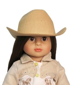 18″ Tan Cowboy Cowgirl Western Hat As Is