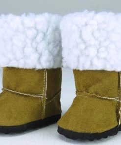 18″ Tan Boots With Sheep Fur BCS162 only 37