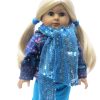 18″ Teal Sequin Scarf ACC3 only 102