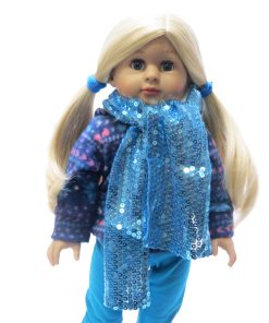 18″ Teal Sequin Scarf ACC3 only 102
